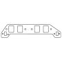 Cometic Gasket C5342-060 Cometic  GM Gen-V/VI BB V8 .060in Fiber Intake Mani Gskt Set-2.460in x 1.860in Rect. Ports