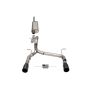 CORSA Performance 21124BLKUSA Corsa 2018-2024 Jeep Wrangler JLU 3.6L 2.75in Sport Cat-Back Exhaust w/ Black Tips