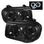 SPYDER 5009159 Projector Headlights - LED Halo - Smoke