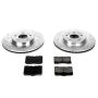 PowerStop K4606 Z23 Daily Driver Carbon-Fiber Ceramic Brake Pad and Drilled & Slotted Rotor Kit
