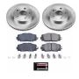 PowerStop SC7701 Semi-Coated Rotor and Low-Dust Ceramic Brake Pad Kit