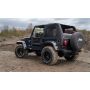 Rampage 106535 97-06 Jeep Wrangler TJ Frameless Trail Soft Top Kit - Black Diamond