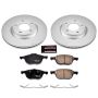 PowerStop CRK125 Genuine Geomet Coated Rotor and Low-Dust Ceramic Brake Pad Kit