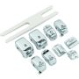 Bikers Choice 482835 96-16 FLHT FLHR 06-16 FLHX Chrome Switch Cap Kit Replaces H-D 71816-09