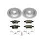 PowerStop ESK983 Genuine Geomet Coated Rotors, ECE-R90 Brake Pads + Hardware Kit