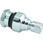BikeMaster 151976 Valve Stem Aluminum 11.3mm Pair Silver