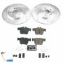 PowerStop K7990 Z23 Daily Driver Carbon-Fiber Ceramic Brake Pad and Drilled & Slotted Rotor Kit