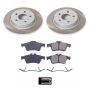 PowerStop SC4613 Semi-Coated Rotor and Low-Dust Ceramic Brake Pad Kit