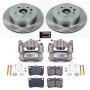 PowerStop KCOE2977A OE Stock Replacement Low-Dust Ceramic Brake Pad, Rotor and Caliper Kit