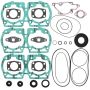 Vertex Pistons 711211 Vertex Gaskets 1995 Ski-Doo Formula MX Z 454 Complete Gasket Kit w/ Oil Seals