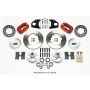 Wilwood 140-11020-R Forged Dynalite Front Kit 11.00in Red 62-72 CDP B & E Body-Drum