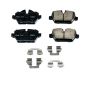 PowerStop 17-1554 PowerStop - Z17 Low-Dust Ceramic Brake Pads with Hardware