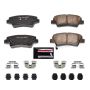 PowerStop Z23-1313 PowerStop - Z23 Daily Driver Carbon-Fiber Ceramic Brake Pads with Hardware Kit