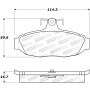 StopTech Sport Brake Pads w/Shims & Hardware - Rear