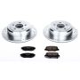 PowerStop K3046 Z23 Daily Driver Carbon-Fiber Ceramic Brake Pad and Drilled & Slotted Rotor Kit