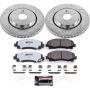 PowerStop K7214-36 Z36 Truck and SUV Carbon-Fiber Ceramic Brake Pad and Drilled & Slotted Rotor Kit