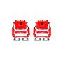 PowerStop S4990 Red Powder Coated Calipers