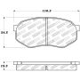 Stoptech 309.03890 Sport Brake Pads w/Shims and Hardware - Rear