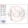 Brembo KT00B99 Brembo ceramic brake pad and standard solid  brake disc kit
