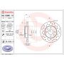 Brembo KTX0087 Brembo ceramic brake pad and Xtra solid drilled brake disc kit
