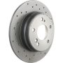 Brembo 08.5178.3X Premium UV Coated Rear Xtra Cross Drilled Brake Rotor