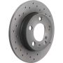 Brembo 08.7165.1X Premium UV Coated Rear Xtra Cross Drilled Brake Rotor