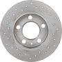 Brembo 08.7165.1X Premium UV Coated Rear Xtra Cross Drilled Brake Rotor