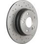 Brembo 08.7211.2X Premium UV Coated Rear Xtra Cross Drilled Brake Rotor