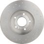 Brembo 08.7211.2X Premium UV Coated Rear Xtra Cross Drilled Brake Rotor