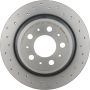 Brembo 08.7765.1X Premium UV Coated Rear Xtra Cross Drilled Brake Rotor