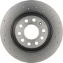 Brembo 08.8843.2X Premium UV Coated Rear Xtra Cross Drilled Brake Rotor