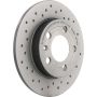 Brembo 08.9148.1X Premium UV Coated Rear Xtra Cross Drilled Brake Rotor