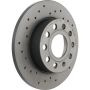 Brembo 08.9488.1X Premium UV Coated Rear Xtra Cross Drilled Brake Rotor