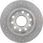 Brembo 08.9502.1X Premium UV Coated Rear Xtra Cross Drilled Brake Rotor