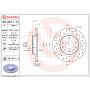 Brembo 08.9511.1X Premium UV Coated Rear Xtra Cross Drilled Brake Rotor