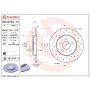 Brembo KTX0094 Brembo ceramic brake pad and Xtra solid drilled brake disc kit