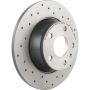 Brembo 08.9769.1X Premium UV Coated Rear Xtra Cross Drilled Brake Rotor