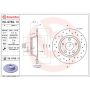 Brembo 08.9769.1X Premium UV Coated Rear Xtra Cross Drilled Brake Rotor