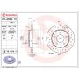 Brembo 08.A029.1X Premium UV Coated Xtra Cross Drilled Brake Rotor