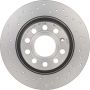 Brembo 08.A202.1X Premium UV Coated Rear Xtra Cross Drilled Brake Rotor