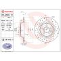 Brembo 08.A540.1X Premium UV Coated Rear Xtra Cross Drilled Brake Rotor