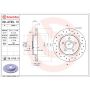 Brembo 08.A725.1X Premium UV Coated Rear Xtra Cross Drilled Brake Rotor