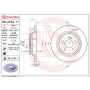 Brembo 08.A734.11 Brembo UV Coated Solid Brake Rotor