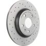 Brembo 08.A759.1X Premium UV Coated Rear Xtra Cross Drilled Brake Rotor