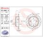 Brembo 08.A869.1X Premium UV Coated Xtra Cross Drilled Brake Rotor