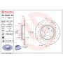 Brembo 08.B348.4X Premium UV Coated Rear Xtra Cross Drilled Brake Rotor