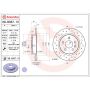 Brembo 08.B357.1X Premium UV Coated Xtra Cross Drilled Brake Rotor