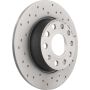 Brembo 08.B413.1X Premium UV Coated Rear Xtra Cross Drilled Brake Rotor