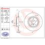 Brembo 08.C208.21 Brembo UV Coated Solid Brake Rotor