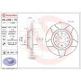 Brembo 08.C501.75 Premium Max Slotted UV Coated Rotor